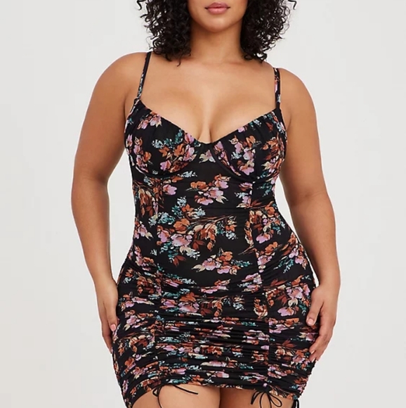 torrid Other - Torrid Floral Mesh Drawstring Chemise